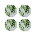 thumbnail image 2 of Balery 4 Pcs Watercolor Green Leavesleather Coasters Set, Drink Table Cup Coasters For Living Room Kitchen Coffee Decor, 2 of 9
