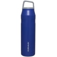 thumbnail image 1 of Botella de agua Stanley IceFlow Cap and Carry+ de acero inoxidable de 1 litro, 1 of 4