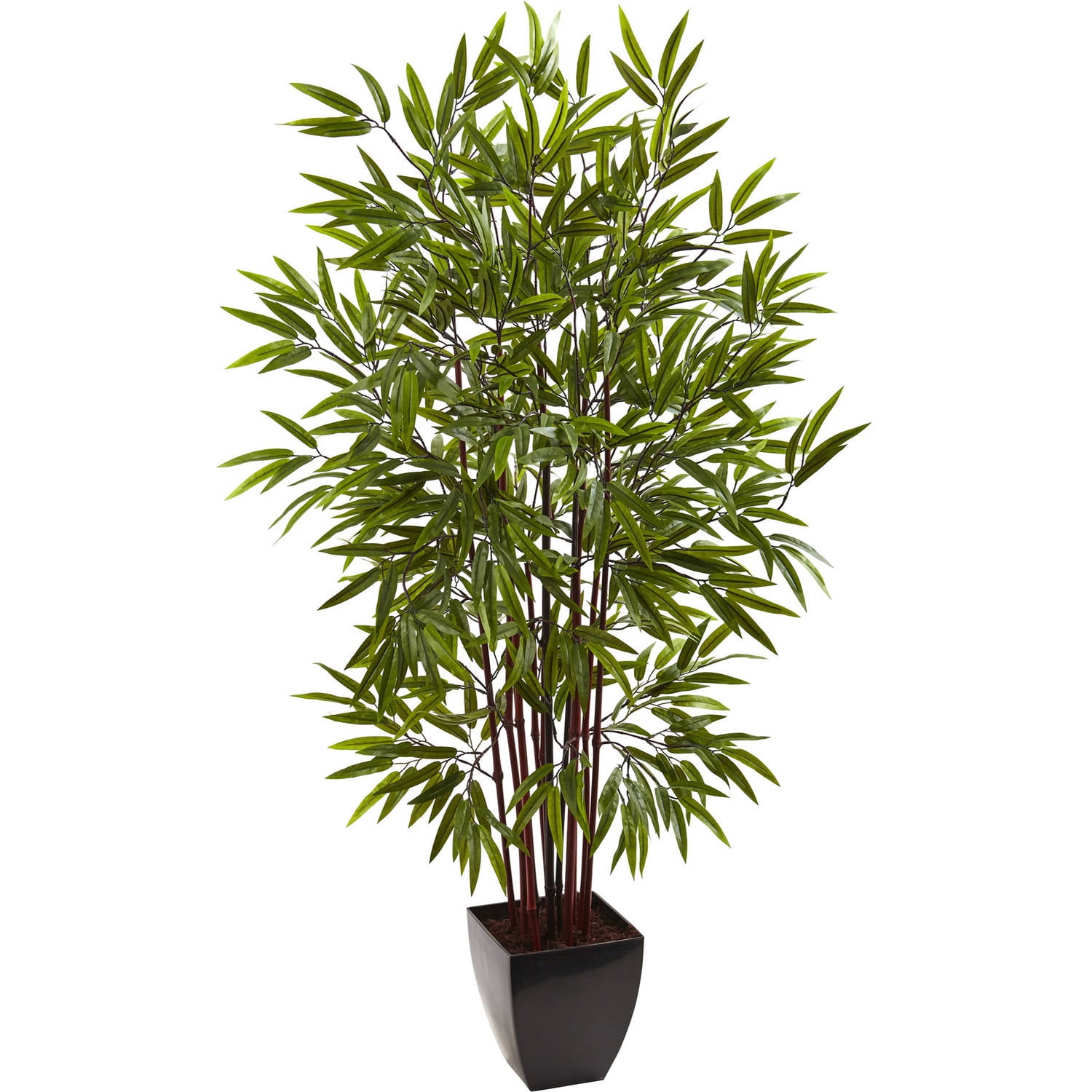 Nearly Natural 5' Bamboo Artificial Tree with Planter
