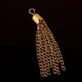 thumbnail image 3 of 12pcs Gold Tassels Chain Embellishment jewelry finding charm pendant 50mm Golden, 3 of 8