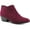 Wine Microsuede, variant on Style & Co. Womens Wileyy Faux Suede Booties Black 6.5 Medium (B,M)