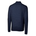 thumbnail image 3 of Men's Cutter & Buck Navy Binghamton Rumble Ponies Lakemont Tri-Blend Quarter-Zip Pullover Sweater, 3 of 3