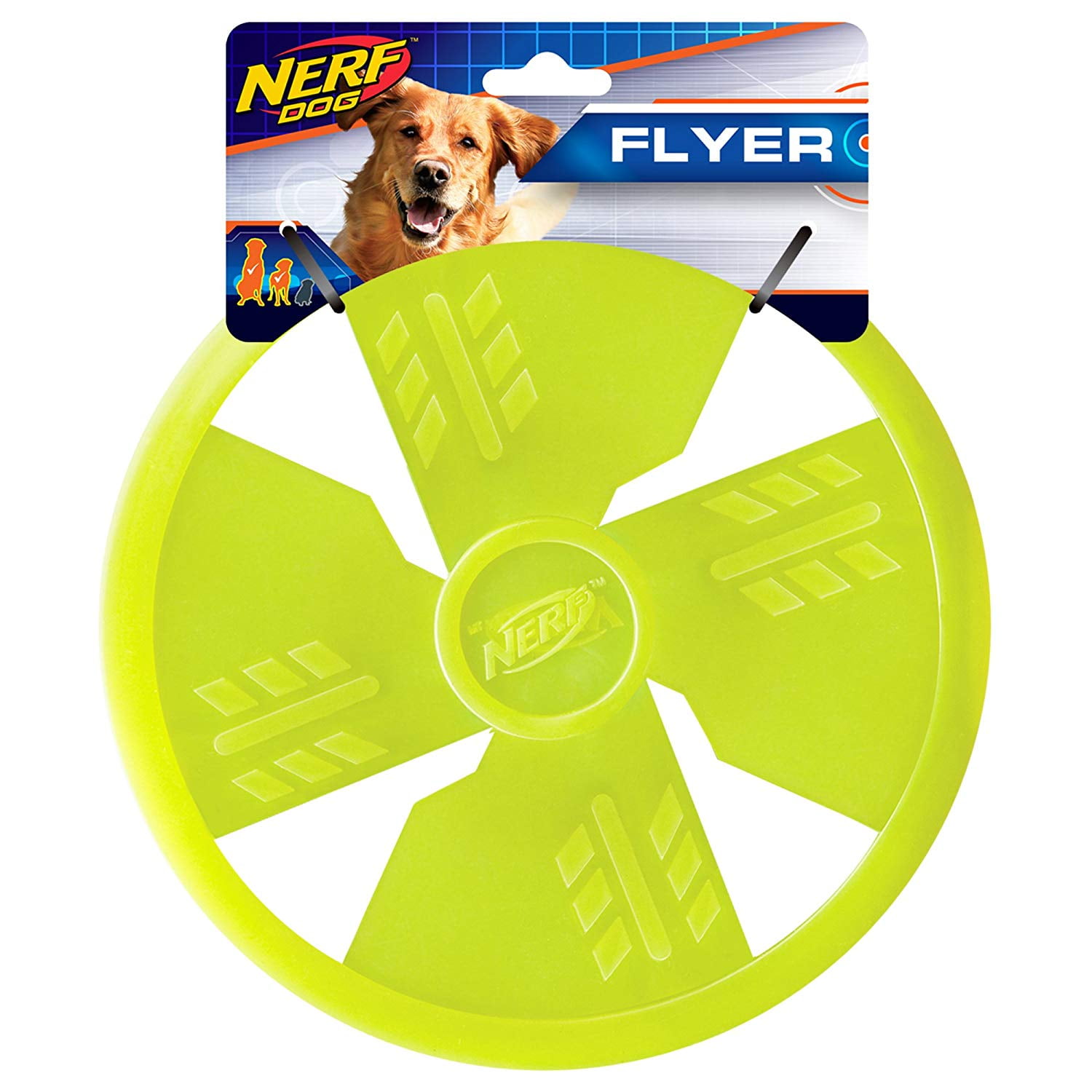 TPR Float Flyer Flying Disc Dog Toy, Large, Green, Floats durable