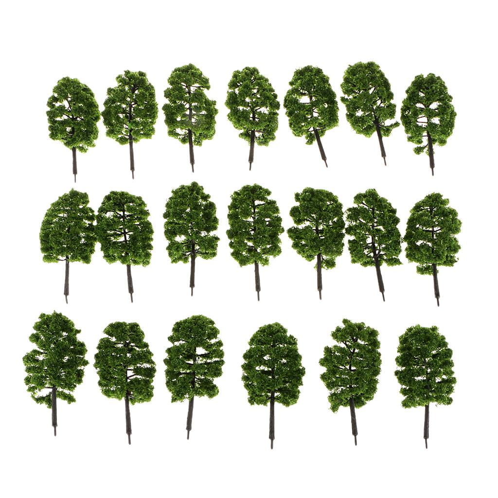 20 unidades ferrocarril paisaje Pine árboles modelo de árbol árboles plantas tren 1:150 