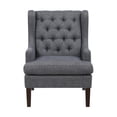 thumbnail image 5 of OakvillePark Velloria Textured Fabric Tufted Back Accent Chair, Charcoal, 5 of 12
