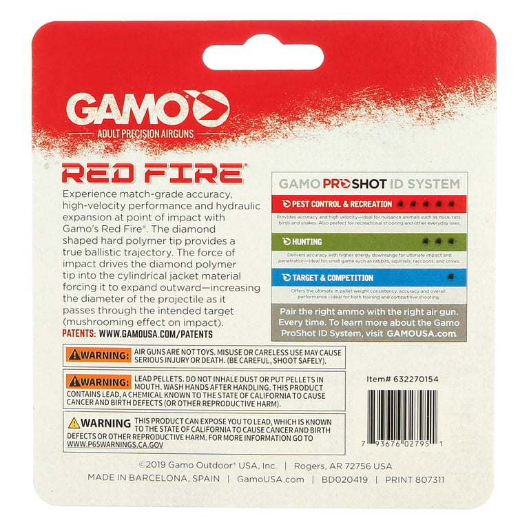 Balines Gamo Red Fire 4,5 mm 125 ud, compra online