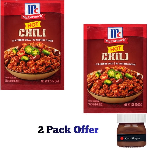 McCormick Hot Chili Seasoning Mix, 1.25 oz Packet