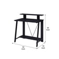 thumbnail image 5 of Writing Desk with V Shaped Frame Black - Saltoro Sherpi, 5 of 5