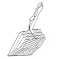 thumbnail image 1 of CAROOTU Cat Litter Scoops Metal Deep Sholve Sifter Litter Scoops Durable Scooper, 1 of 7