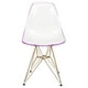 thumbnail image 2 of LeisureMod Cresco - Silla lateral Eiffel moldeada en 2 tonos con base dorada, juego de 2 LeisureMod CR19WPRG2, 2 of 2