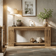 thumbnail image 4 of Tribesigns Farmhouse Console Table, 70.9-Inch Sofa Table Behind Couch with Vertical Stripe Legs for Living Room, Hallway, 4 of 7