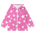 thumbnail image 4 of GigrtiJin Kid's Hoodies Star-Printed Hooded Full Zippper Jacket with Pocket Trendy Casual Athletic Outwear, 4 of 5