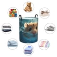 thumbnail image 4 of Fotbe Cute Swimming Guinea Pig Cesto de Ropa con Asas, Cesto Impermeable de Gran Capacidad, Bolsa de Lavado para Dormitorio, Cesto de Ropa con Ruedas y Asas-Medium, 4 of 6