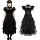 thumbnail image 4 of Disfraz de la familia Addams del miércoles para niñas, vestido de Halloween, fiesta de cumpleaños, 4 of 4