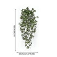 thumbnail image 3 of YFGEFTR Fake Hanging Plants Artificial Hanging Plants Fake Ivy Vine Faux Pothos Vines Artificial Ivy Leaves Greenery Plant for Room Patio Home Indoor Outdoor Shelf Wall Garden Decor, 3 of 7