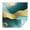 Teal Gold Marble, variant on Black White Gold Marble Pattern Square Tablecloth,Waterproof Square Table Cover,Wipeable Spillproof Washable Table Cover for Home Kitchen Party Decor 42"X42"(107x107cm)