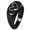 Black, variant on Sterling Silver Love Arrow Heart Engraved Oval Flat Top Polished Ring