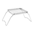 thumbnail image 4 of Estufa de quemador plegable Soporte plegable Campfire Grill Equipment Mini Rarch de carbón Ligero de carbón para mochileros BBQ, 4 of 8