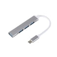 thumbnail image 1 of USB HUB USB3.0 USB2.0 4 Puertos Splitter Mouse U Adaptador de disco 4-IN-1 Cuaderno de carga Dock de carga Cargador para accesorios Gris Tipo-C Inevent EL022563-03, 1 of 7