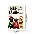 thumbnail image 4 of JOOCAR Merry Christmas Dogs Garden Flag for Winter Christmas Home Outdoor Garden Yard Door Decor 12x18 inch, 4 of 5