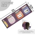 thumbnail image 5 of Yayeee Runner Rug for Bedroom 2'x6' Machine Washable Hallway Non Slip Mat, Purple Jam, 5 of 8
