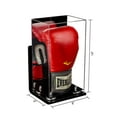 thumbnail image 2 of Deluxe Acrylic Boxing Glove Display Case with Mirror, Wall Mount and Silver Risers (A092-SR), 2 of 2