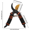 thumbnail image 3 of Gardening pruning shears, premium gardening pruning shears as sharp as a razor, heavy-duty gardening scissors — they can perfectly cut through anything in your yard., 3 of 6