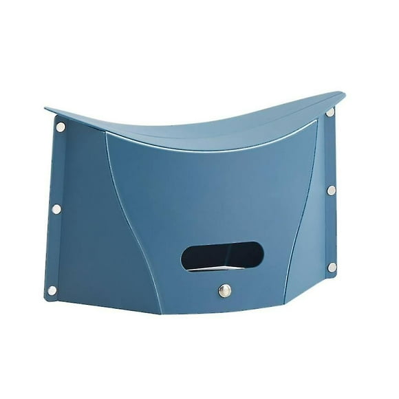 Jinsinto Portable BBQ Sketch Fishing Stool, Outdoor Folding Small Plastic Bench (Blue)