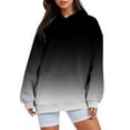 thumbnail image 2 of LowProfile Womens Sweatshirts Winter Fall Clothes Long Sleeve Hoodies Oversized Fleece Shirts With Pocket Pullover Sweaters Outfits Casual Tops Black L, 2 of 3
