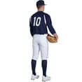 thumbnail image 4 of CHAMPRO Triple Crown 2.0 Baseball Knickers with Braid, Youth Medium, Grey, Black, 4 of 5