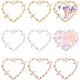 thumbnail image 1 of 24 colgantes de resina con forma de corazón de aleación para hacer aretes y collares de resina., 1 of 9
