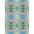 thumbnail image 1 of Ahgly Company Indoor Rectangle Patterned Grayish Turquoise Green Novelty Area Rugs, 2' x 3', 1 of 6