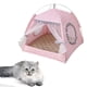 thumbnail image 3 of Cama de verano para gatos, tienda de campaña para gatos, casa para gatos, cueva, cama cómoda para gatos, cueva para gatos, casa para gatos, cama para gatos, mascota, 38 x 38 x 36 cm, estilo 2, 3 of 6