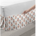 thumbnail image 2 of Valentine's Day Bed Skirt, Repeating Heart with a Crown Drawn by Hand, Elastic Bedskirt Dust Ruffle Wrap Around for Bedding Decor, 4 Sizes, Blush Charcoal Grey, by Ambesonne, 2 of 2