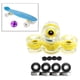 thumbnail image 4 of 4 Uds 70mm Light Up Flash Skateboard Longboard Ruedas 78A con Núcleo de Rodamiento Que en La Noche Accesorios de Patineta Amarillo Soledad Rueda de longboard iluminada, 4 of 7