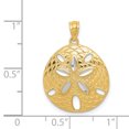 thumbnail image 4 of Collier Pendentif Étoile de Mer en Or Jaune 14k Sable Blanc Dollar, 4 of 8