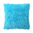 thumbnail image 2 of JilgTeok Plush Cushion Cover Sofa Lumbar Pillow Cover Home Decoration Solid Colorful, 2 of 2