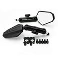 thumbnail image 2 of Universal Motorcycle Mirrors Angle Adjustable Folding Handlebar Side Mirror Compatible With Adventure Dirt Street Bike ATV Quad Snowmobile Scooter Moped, 2 of 8