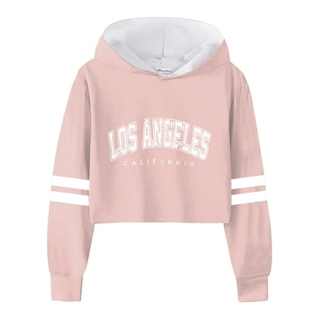 

Rrunsv Girls Hoodie Zip up Kids Teen Girls Crop Tops Tie-Dye Hoodies Long Sleeve Pullover Sweatshirts Tops Teenager Clothes Sweater Kids Pink 8-9 Years