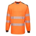 thumbnail image 2 of Portwest T185 PW3 Hi-Vis Long Sleeve Safety T-Shirt Yellow/Black, 5X-Large, 2 of 4