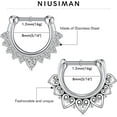 thumbnail image 3 of Briana Williams 16G Surgical Steel Horseshoe Septum Rings Set, 20PCS, 3 of 7