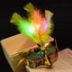 thumbnail image 2 of Máscara LED veneciana para mujer, máscaras de plumas de princesa para fiesta de disfraces, 2 of 3