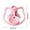 Pink, variant on Automatic Pet Water Dispenser, No-Filter Cat Water Fountain with Suction Cup Base, Stable Non-Slip Drinking Bowl for Indoor Cats, Hassle- Hydration Station