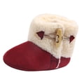 thumbnail image 3 of Recién nacido bebé niño niñas invierno cálido piel nieve botas antideslizantes de cuna Prewalker 9-15Mes meses, 3 of 8