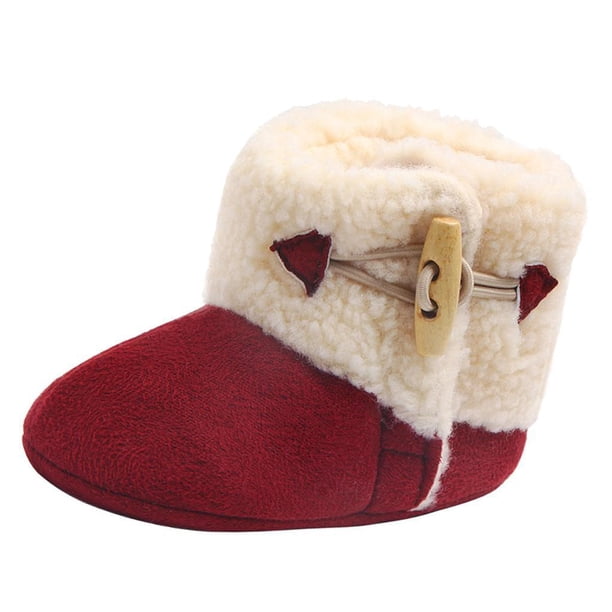 Botas de nieve para bebés, zapatos de invierno antideslizantes de lana suave para niños y niñas 9-15Mes meses Zulema Calzado Botas Prewalker