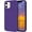 Dark Purple, variant on for iPhone 12 Case, iPhone 12 Pro Case Smooth Liquid Silicone Soft Gel Rubber Microfiber Lining Cushion Protective Cover for iPhone 12/12 Pro- Midnight Blue