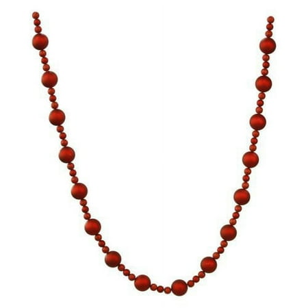 Vickerman Red Matte Ball Garland