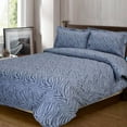 thumbnail image 2 of Superior Animal Print Duvet Cover Set, Full/ Queen, Light Blue, 2 of 2