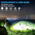 thumbnail image 2 of Luvique Flash Light, Rechargeable Flashlights 990,000 High Lumens, 5 Modes LED Waterproof Flashlight, Adjustable Tactical Flashlights High Powered, Flash Lights for Emergency Camping Home (1PCS), 2 of 7