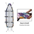 thumbnail image 4 of HELLHERO Polyester Fabric Iron Board Protective Cover with Elastic Edges Ironing Board Covers Dust - Proof Resist Scorching for Laundry Room 15 x 54 inch, Flower Collage Art, 4 of 4